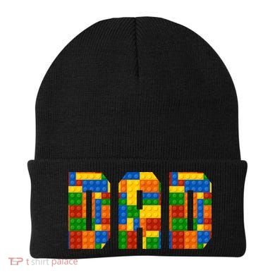 Funny Lego Builder Dad Beanie