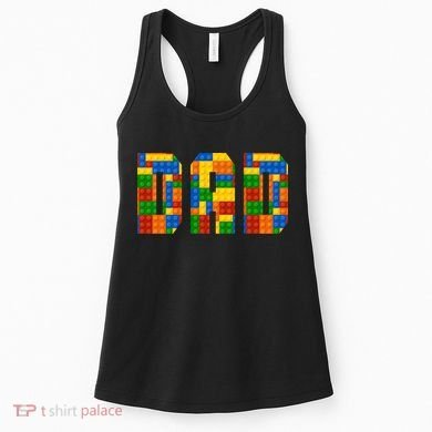 Funny Lego Builder Dad Women's Tank Top