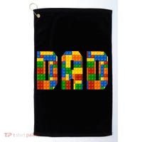 Funny Lego Builder Dad Golf Towel thumb 0