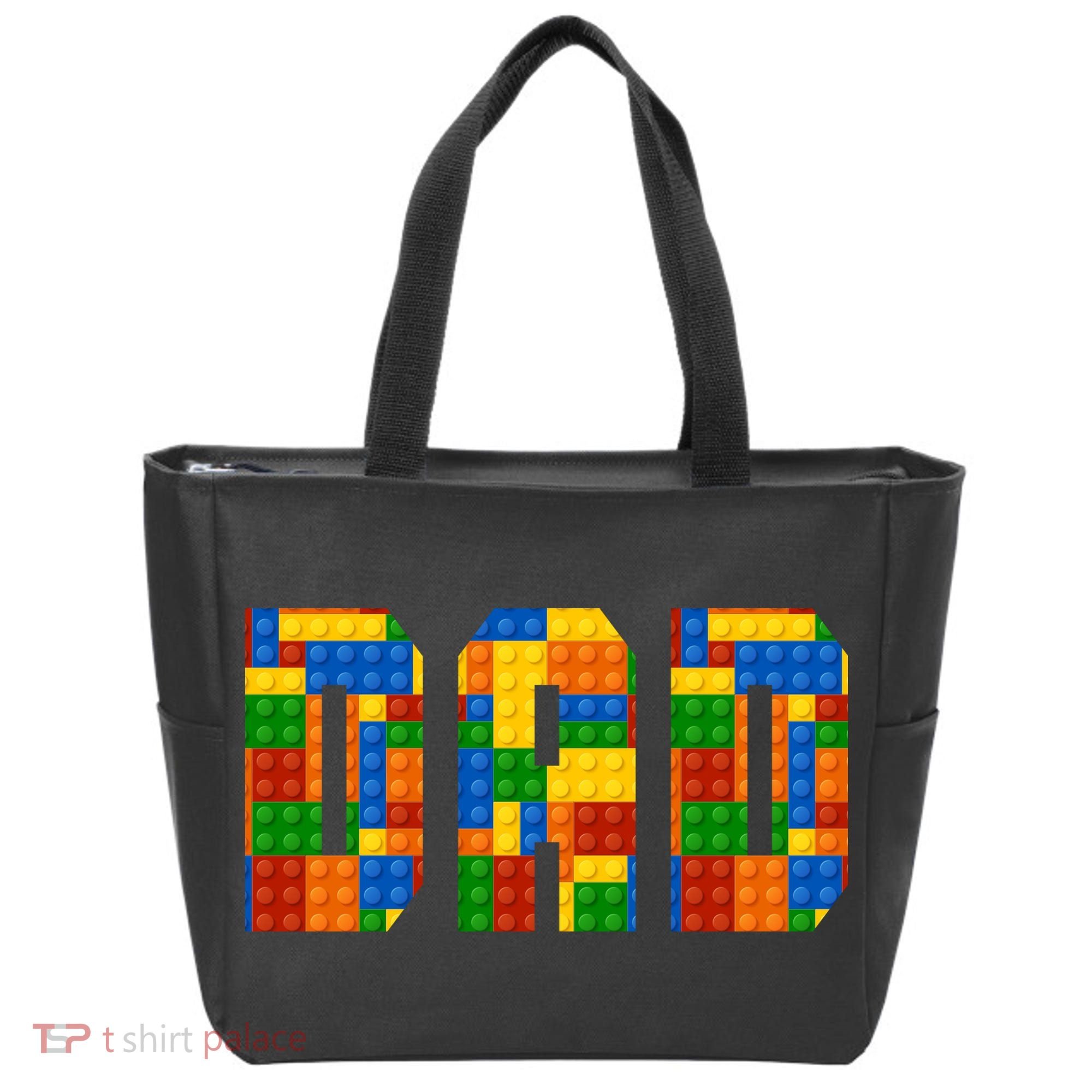 Funny Lego Builder Dad Tote Bag