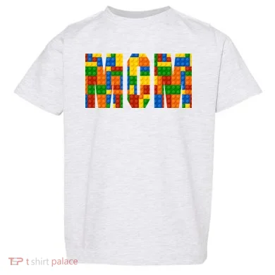 Funny Lego Builder Mom Toddler T-Shirt