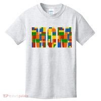 Funny Lego Builder Mom Kids T-Shirt thumb 0
