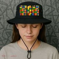 Funny Lego Builder Mom Bucket Hat thumb 3