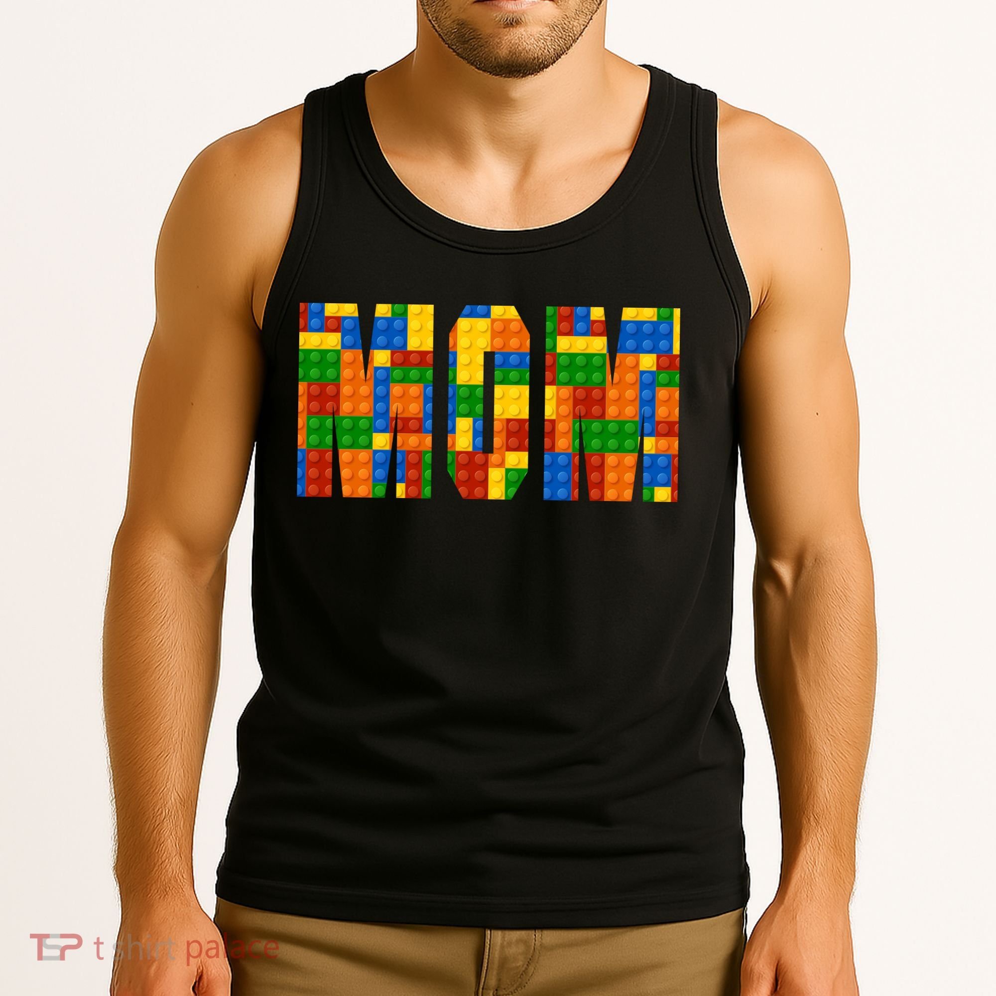 Funny Lego Builder Mom Tank Top