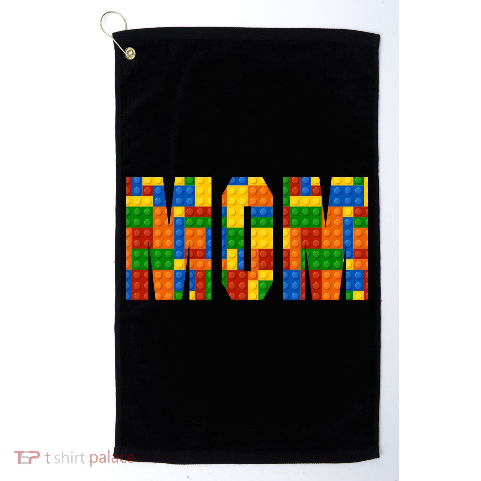 Funny Lego Builder Mom Golf Towel