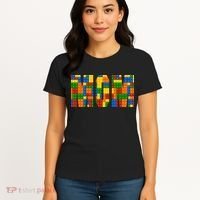 Funny Lego Builder Mom Women's T-Shirt thumb 4