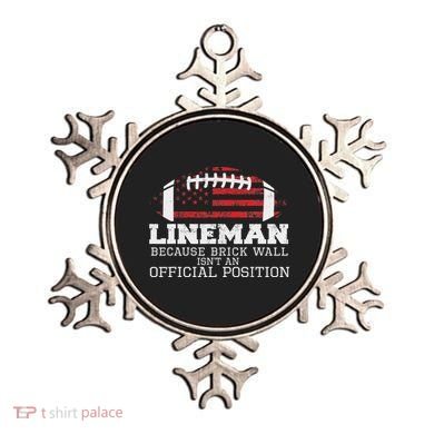 Football Lineman Because Brick Wall O Line D Line Lineman Ornament