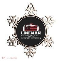 Football Lineman Because Brick Wall O Line D Line Lineman Ornament thumb 0