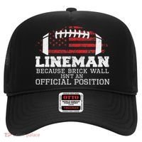 Football Lineman Because Brick Wall O Line D Line Lineman Hat thumb 0