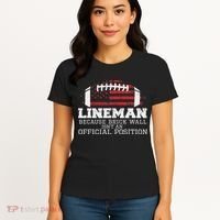 Football Lineman Because Brick Wall O Line D Line Lineman Women's T-Shirt thumb 4
