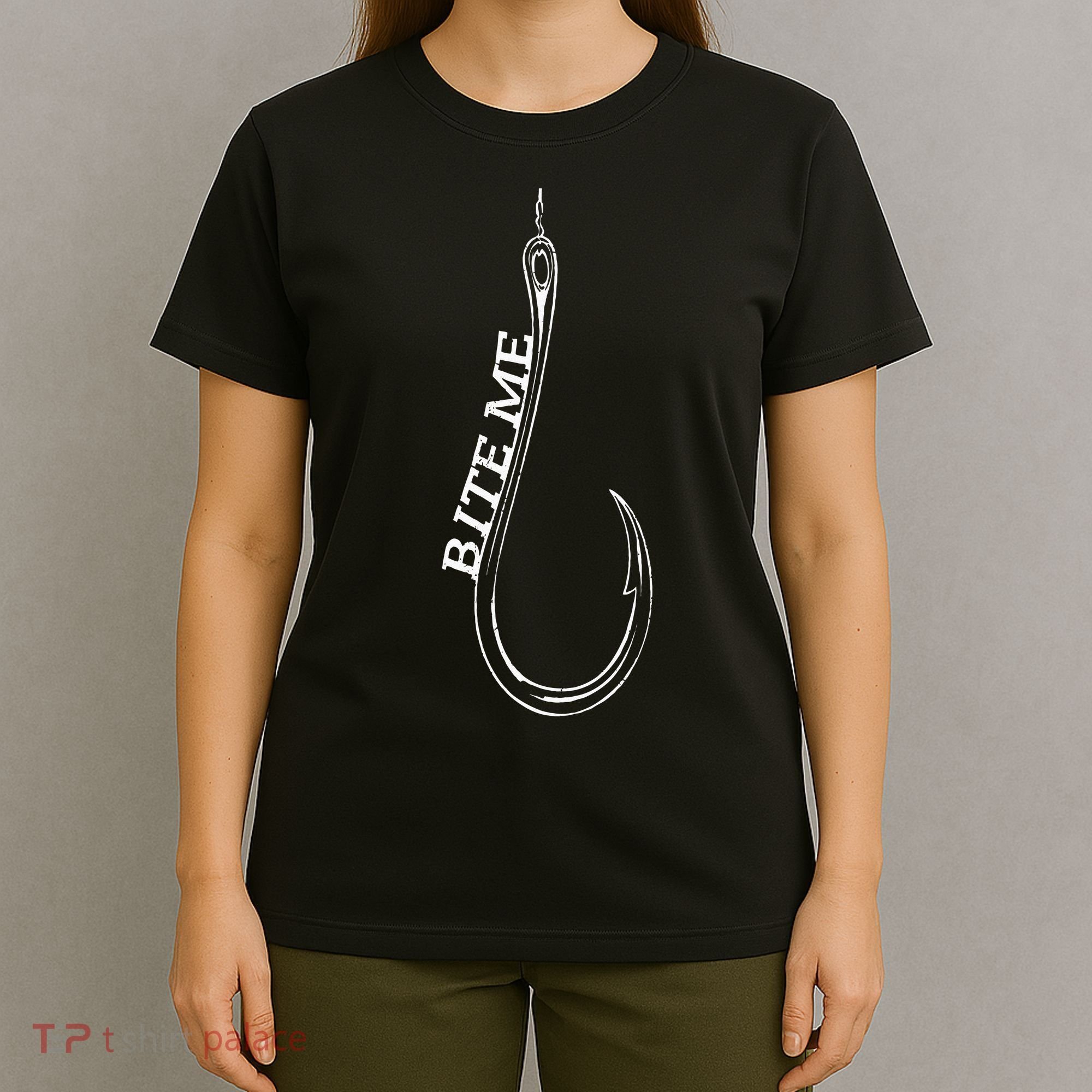 Fishing Lovers Bite Me Fisherman Funny Fishing Gift T-Shirt
