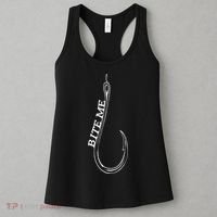 Fishing Lovers Bite Me Fisherman Funny Fishing Gift Women's Tank Top thumb 3