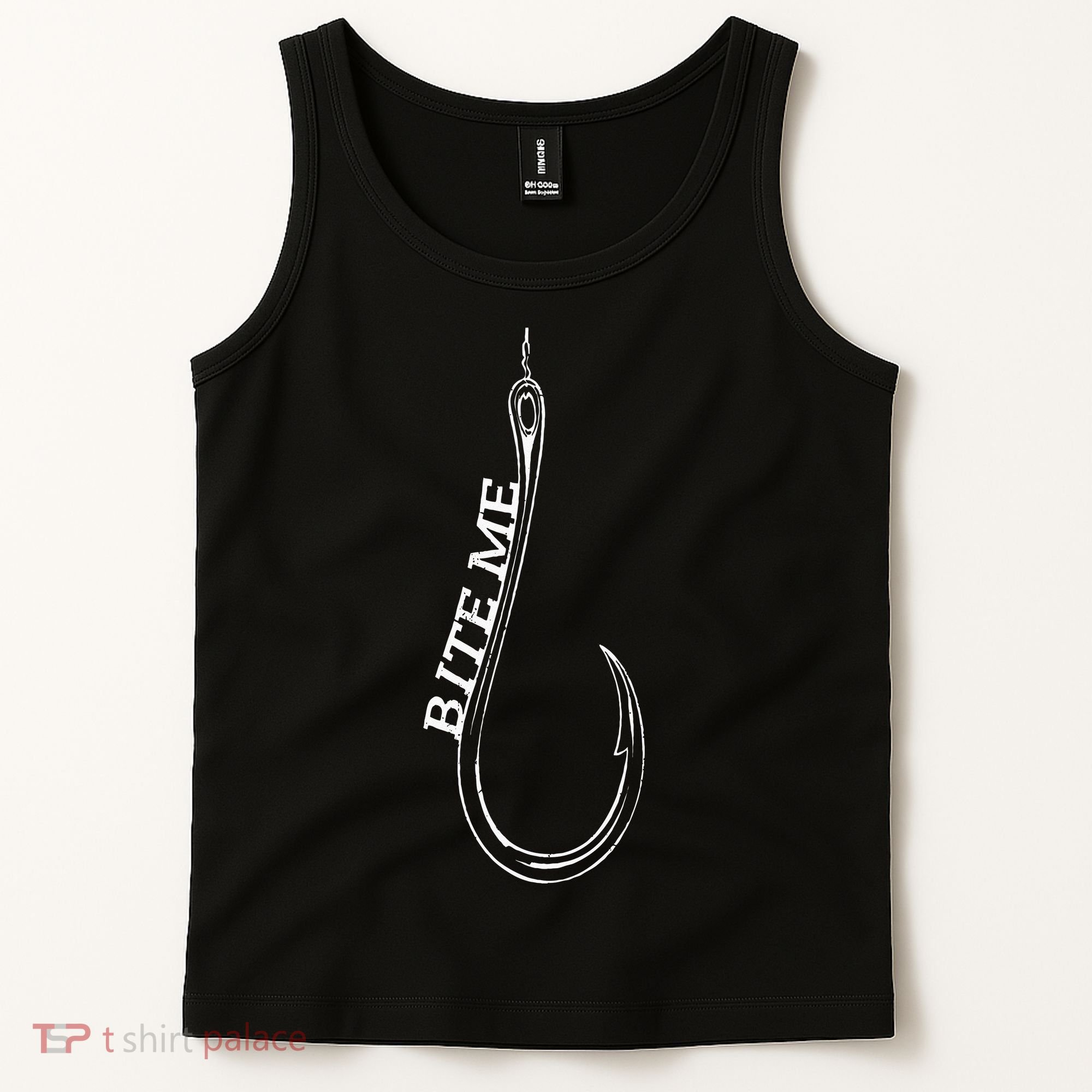 Fishing Lovers Bite Me Fisherman Funny Fishing Gift Tank Top