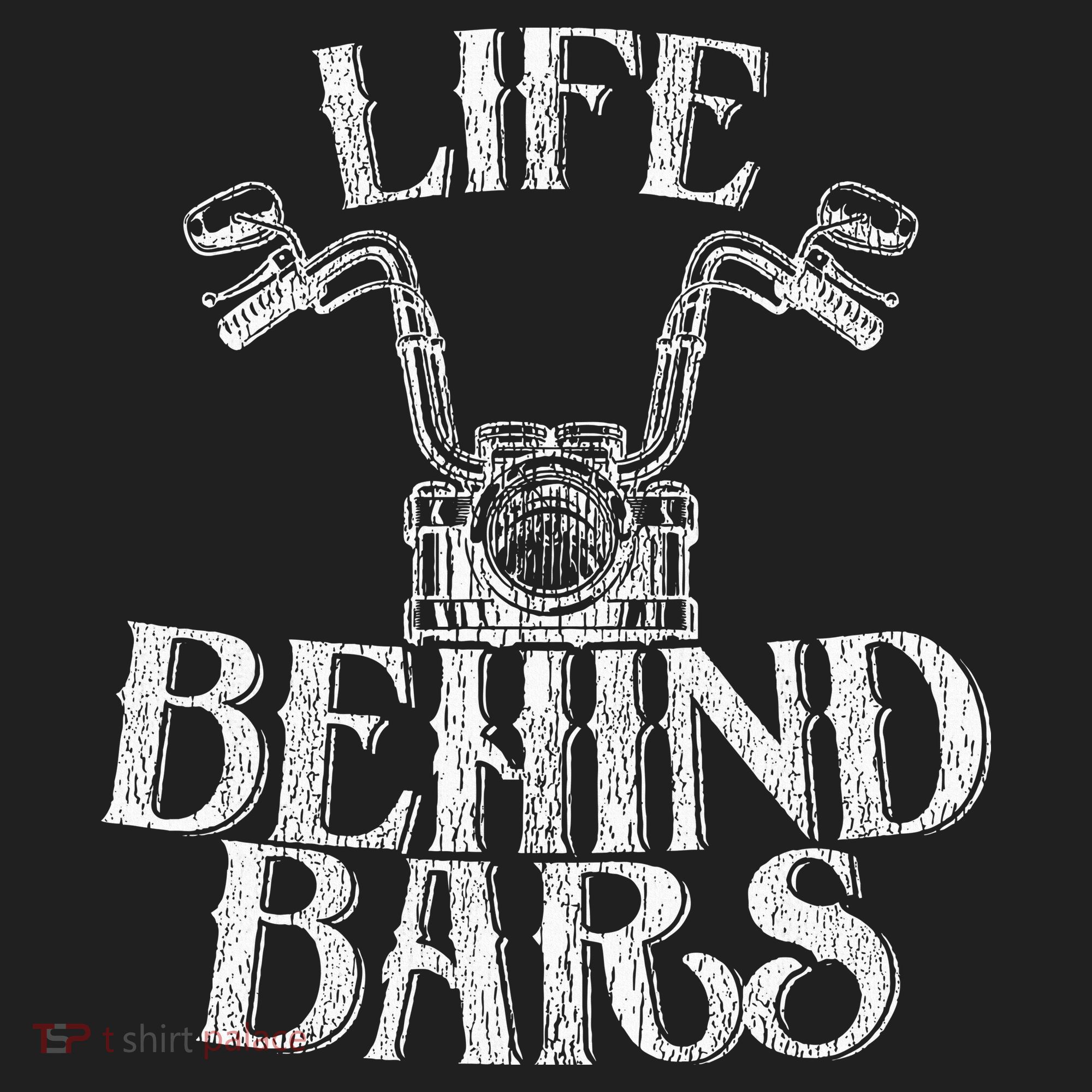 Funny Life Behind Bars Distressed Motorcycle Women's Sweatshirt