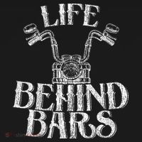 Funny Life Behind Bars Distressed Motorcycle Women's Long Sleeve Shirt thumb 2