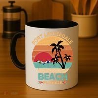 Fort Lauderdale Beach Florida Sunset Coffee Mug thumb 4