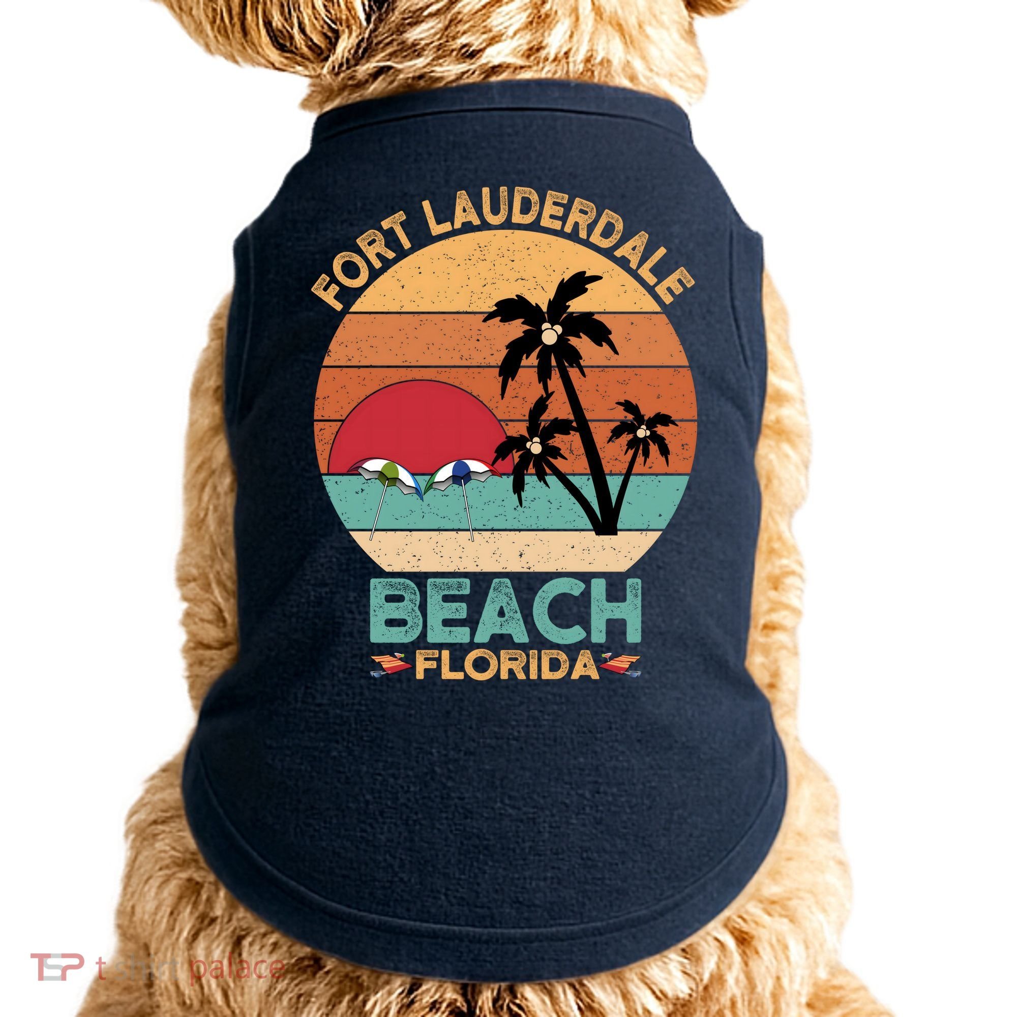 Fort Lauderdale Beach Florida Sunset Doggie Tank