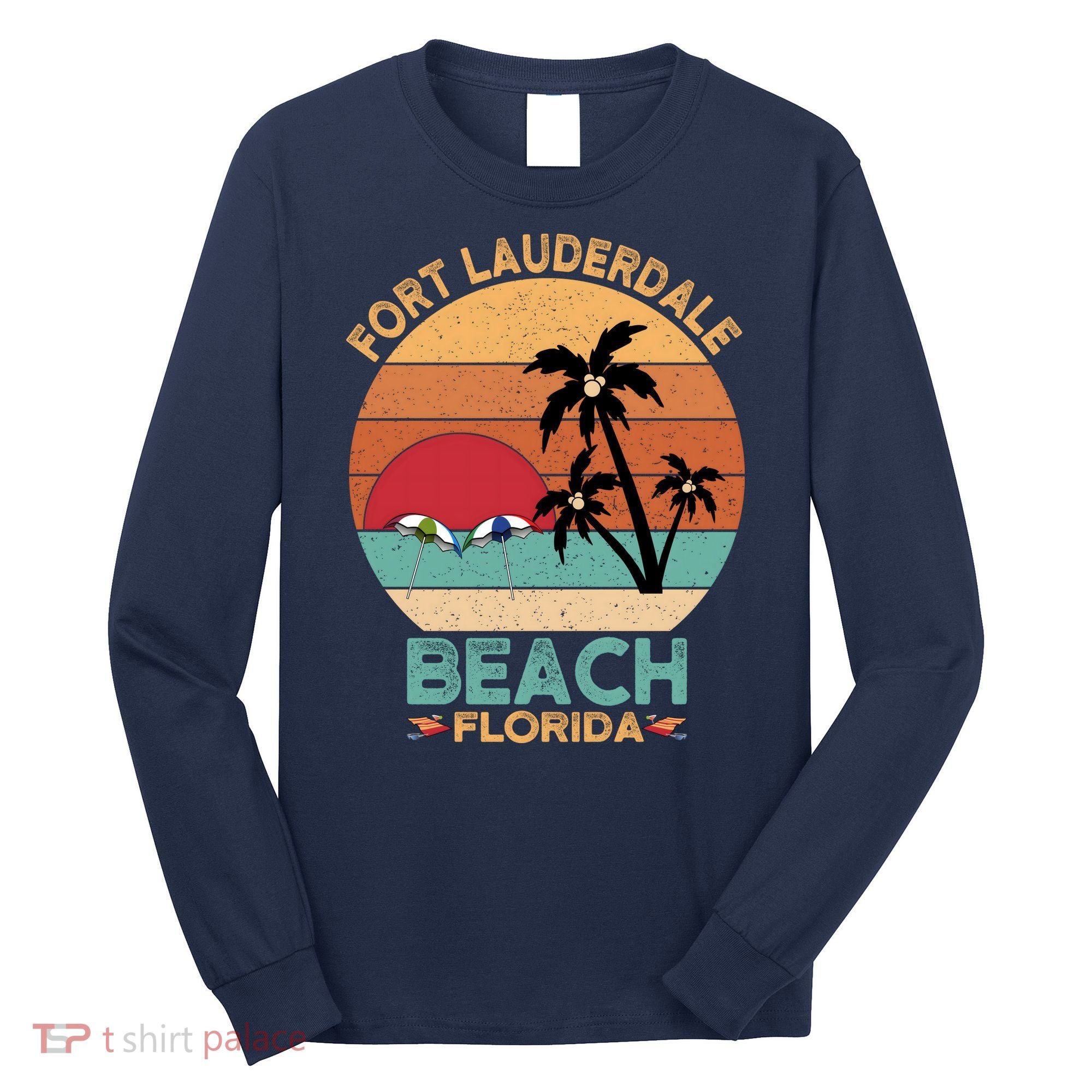 Fort Lauderdale Beach Florida Sunset Long Sleeve Shirt