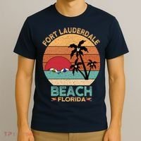 Fort Lauderdale Beach Florida Sunset T-Shirt thumb 3