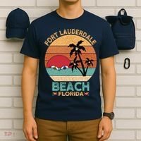 Fort Lauderdale Beach Florida Sunset T-Shirt thumb 6