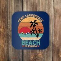 Fort Lauderdale Beach Florida Sunset Coaster thumb 0