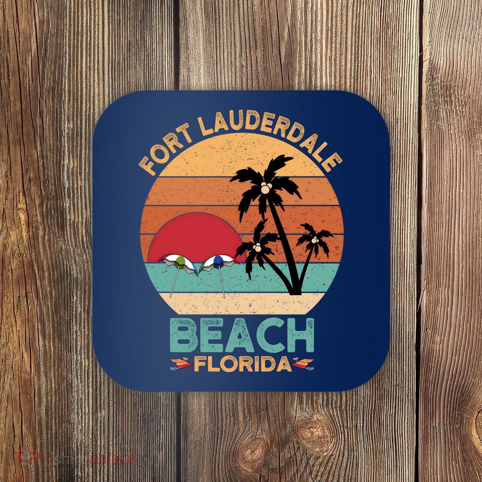 Fort Lauderdale Beach Florida Sunset Coaster