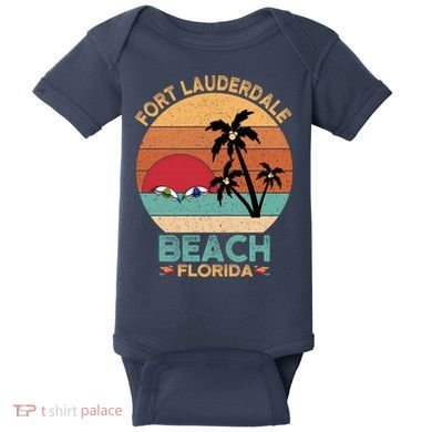 Fort Lauderdale Beach Florida Sunset Baby Bodysuit