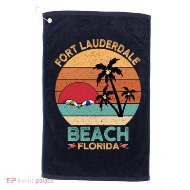 Fort Lauderdale Beach Florida Sunset Golf Towel