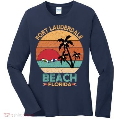 Fort Lauderdale Beach Florida Sunset Women's Long Sleeve Shirt