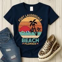 Fort Lauderdale Beach Florida Sunset Women's T-Shirt thumb 3