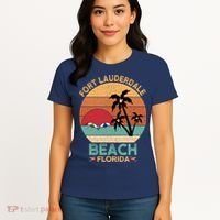 Fort Lauderdale Beach Florida Sunset Women's T-Shirt thumb 4
