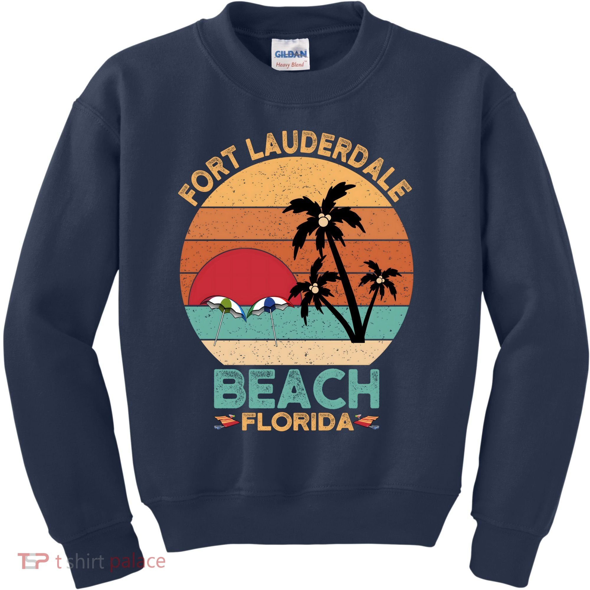 Fort Lauderdale Beach Florida Sunset Kids Sweatshirt