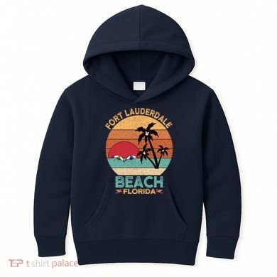 Fort Lauderdale Beach Florida Sunset Kids Hoodie