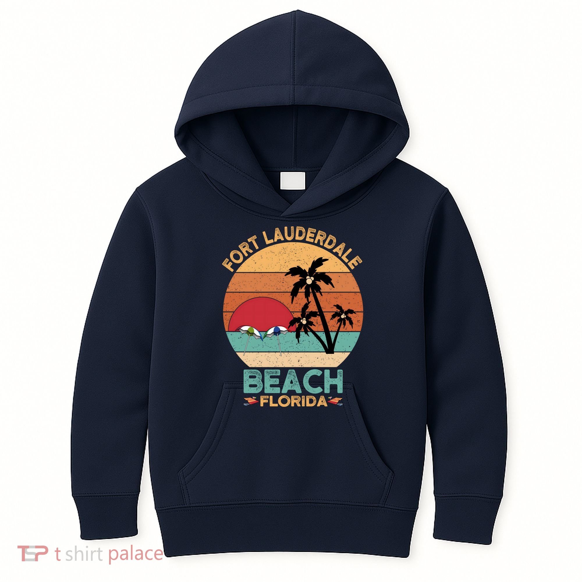 Fort Lauderdale Beach Florida Sunset Kids Hoodie
