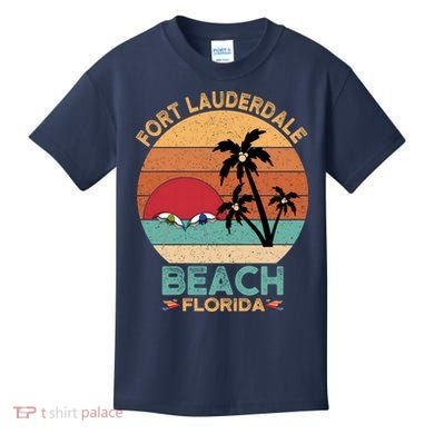 Fort Lauderdale Beach Florida Sunset Kids T-Shirt