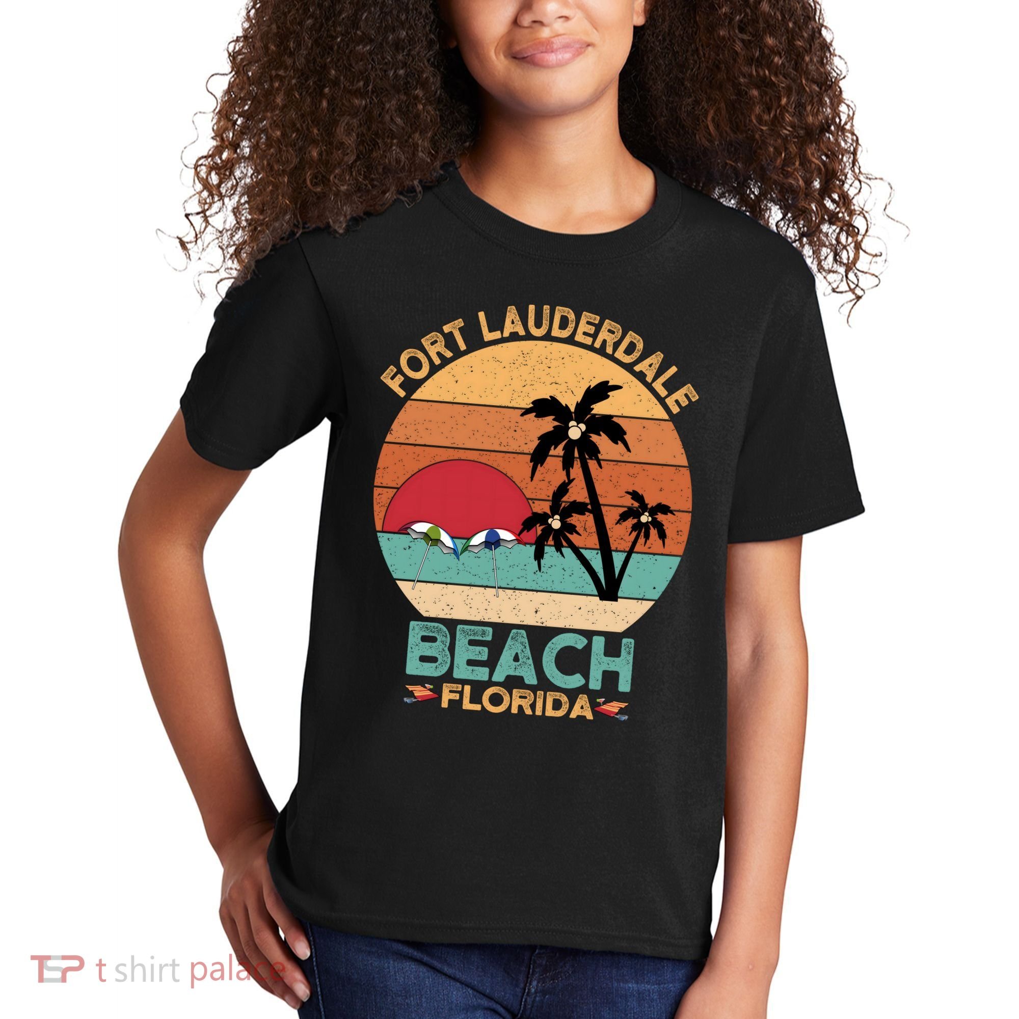 Fort Lauderdale Beach Florida Sunset Kids T-Shirt