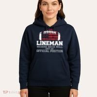Football Lineman Because Brick Wall OLine DLine Lineman Hoodie thumb 5