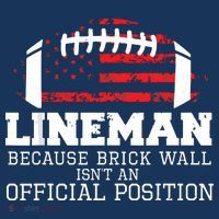 Football Lineman Because Brick Wall OLine DLine Lineman Coaster thumb 2