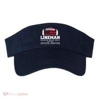 Football Lineman Because Brick Wall OLine DLine Lineman Visor thumb 0