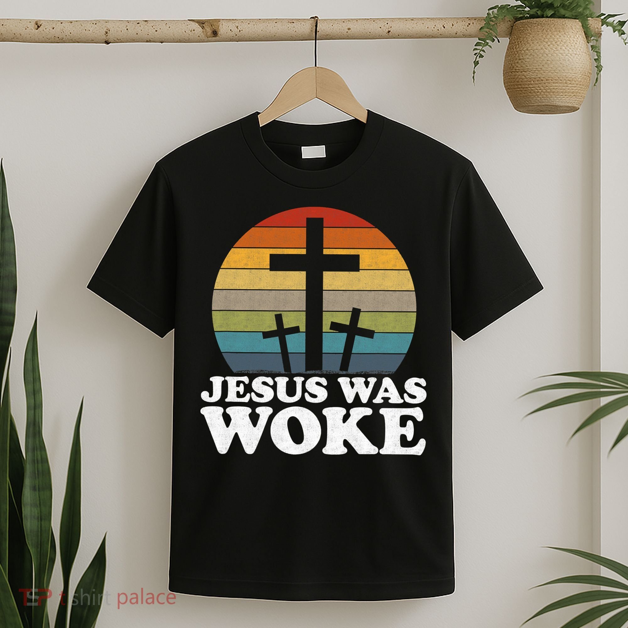 Funny Liberal Christian Democrat Jesus Was Woke T-Shirt