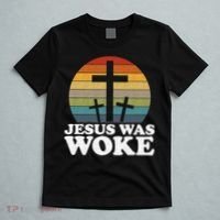 Funny Liberal Christian Democrat Jesus Was Woke T-Shirt thumb 5