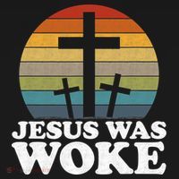 Funny Liberal Christian Democrat Jesus Was Woke Women's Hoodie thumb 2