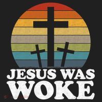 Funny Liberal Christian Democrat Jesus Was Woke Hat thumb 2