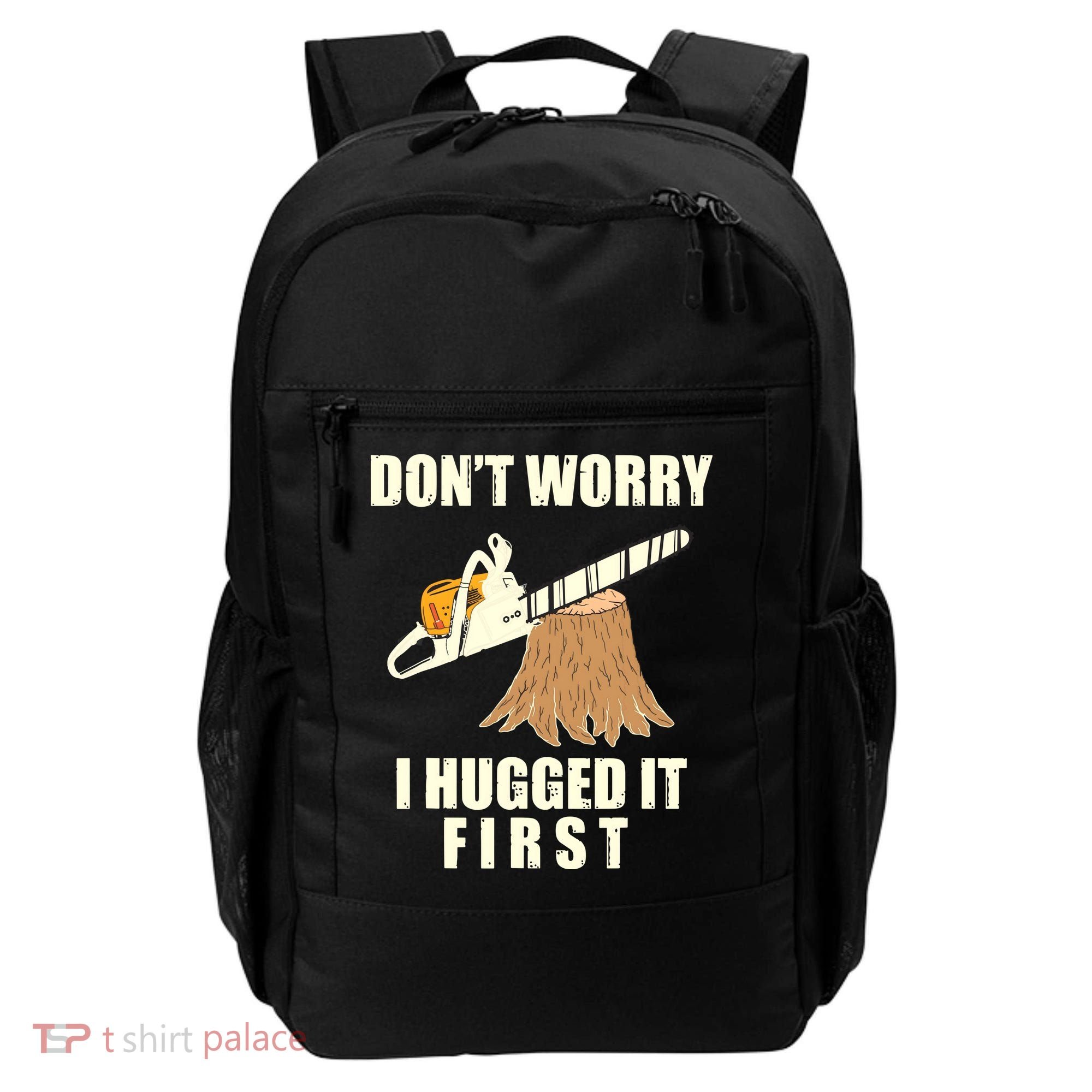 Funny Lumberjack Chainsaw Logging Arborist Gift Men Women Backpack