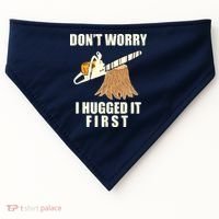 Funny Lumberjack Chainsaw Logging Arborist Gift Men Women USA-Made Doggie Bandana thumb 0