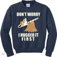 Funny Lumberjack Chainsaw Logging Arborist Gift Men Women Kids Sweatshirt thumb 0
