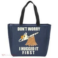 Funny Lumberjack Chainsaw Logging Arborist Gift Men Women Tote Bag thumb 0