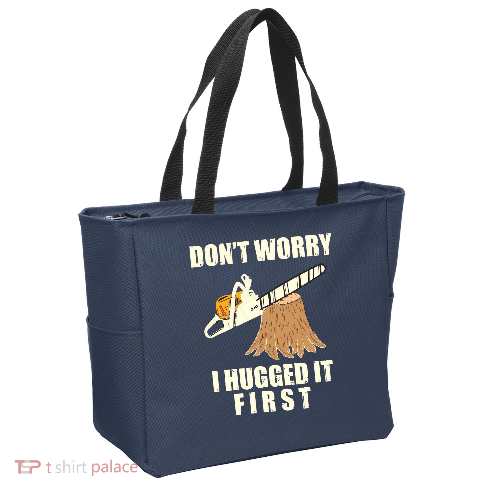 Funny Lumberjack Chainsaw Logging Arborist Gift Men Women Tote Bag