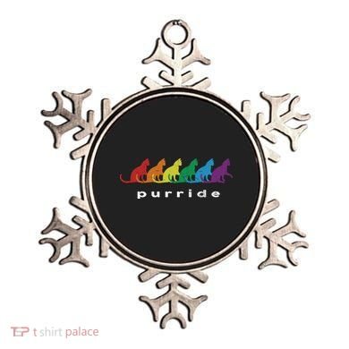 Funny LGBT Cat Rainbow Purride Picture Art Ornament