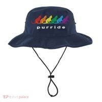 Funny LGBT Cat Rainbow Purride Picture Art Bucket Hat thumb 0